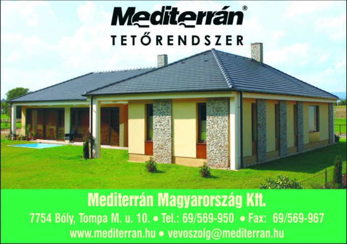 Mediterrán tetőrendszer