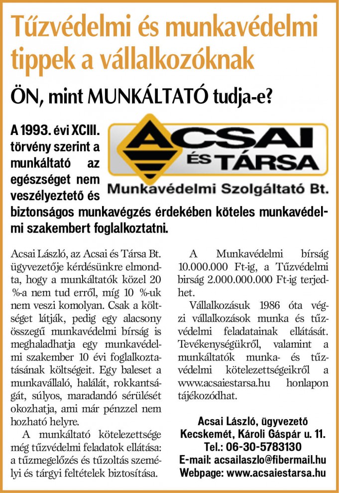 Ön, mint munkáltató tudja-e?