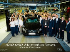 Elkészült az 500.000-dik autó a kecskeméti Mercedes-Benz gyárban