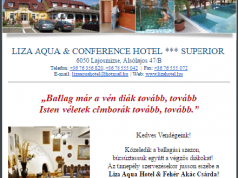 A Liza Aqua Hotel a ballagókat is örömmel várja