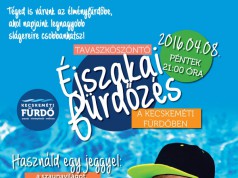 Éjszakai fürdőzés Kecskeméten