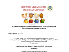 Az Inner Wheel Klub jótékonysági gyermeknapot szervez