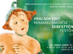 Prácser Edit és Sebestyén János kiállításának meghívója