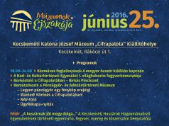 KKJM: Múzeumok Éjszakája 2016-os programterv