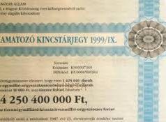 Csökkent a 12 hónapos diszkont kincstárjegy aukciós átlaghozama