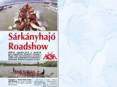 Sárkányhajók szelik a vizet szombaton a dombnál