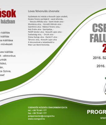 Hamarosan kezdetét veszi a Csengődi Falunapok 2016
