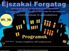Éjszakai Forgatag kerül megrendezésre