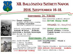 XII. Ballógi Szüreti Napok