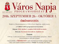 Örömfestés a Város Napja programsorozat keretében