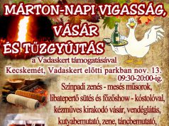 Márton-napi forgatag a Vadaskertben