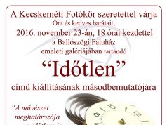 Időtlen c. fotókiállítás megnyitója Ballószögön a Faluházban