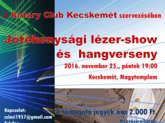 JÓTÉKONYSÁGI LÉZERSHOW ÉS HANGVERSENY
