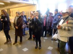 Szombati televíziós felvétel a Piaccsarnokban