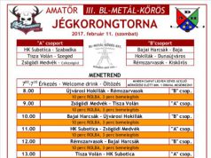 III. BL-METÁL-KŐRÖS AMATŐR JÉGKORONGTORNA