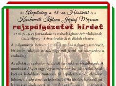 Az Alapítvány a 48-as Hősökért és a Kecskeméti Katona József Múzeum RAJZPÁLYÁZATOT HIRDET