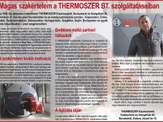 Magas szakértelem a THERMOSZER BT. szolgáltatásaiban