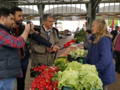 Grúz vendégek látogatása a Piaccsarnokban