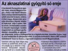 Az aknaszlatinai gyógyító só ereje