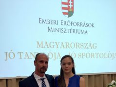 Blaszák Lilla „Magyarország jó tanulója jó sportolója” díjban részesült