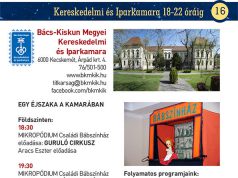 A Kereskedelmi és Iparkamara programja a Múzeumok Éjszakáján