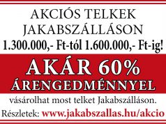 Akciós telkek Jakabszálláson