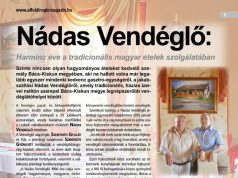 Nádas Vendéglő: Harminc éve a tradicionális magyar ételek szolgálatában