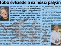 Több évtizede a színészi pályán