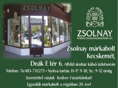 Zsolnay márkabolt Kecskeméten