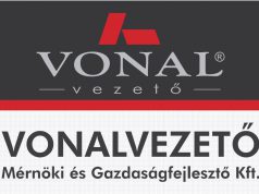A Vonalvezető Mérnöki és Gazdaságfejlesztői Kft. cégtábláját csapatunk készítette