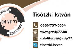 Tisótzki Istvánnak készítettünk névjegykártyát