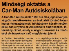 Minőségi oktatás a Car-Man Autósiskolában