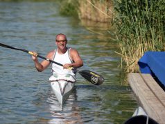 Storcz Botond a Balaton átevezők között