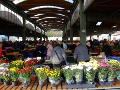 Mindenszentek ünnepi koszorú- és virágvásár a piacon