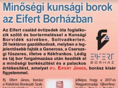Minőségi kunsági borok az Eifert Borházban