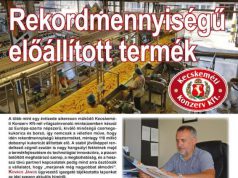 Rekordmennyiségű előállított termék