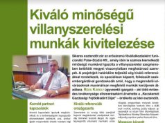 Kiváló minőségű villanyszerelési munkák kivitelezése