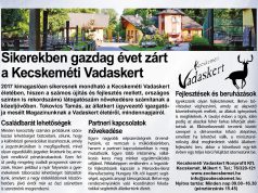 Sikerekben gazdag évet zárt a Kecskeméti Vadaskert