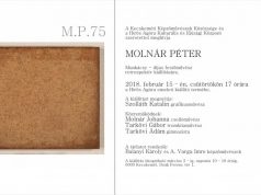 Meghívó Molnár Péter festőművész kiállításának megnyitójára