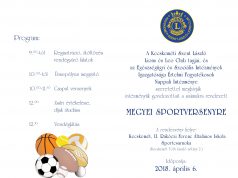 Megyei sportverseny értelmi sérülteknek