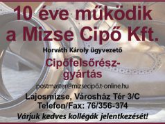 10 éve működik a Mizse Cipő Kft.