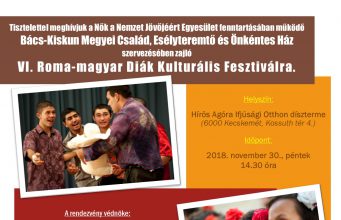 Roma-magyar Diák Kulturális Fesztivál Kecskeméten