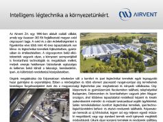 Intelligens légtechnika a környezetünkért