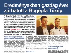 Eredményekben gazdag évet zárhatott a Bogépfa Tüzép