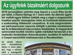 Local Bike – Az ügyfelek bizalmáért dolgozunk