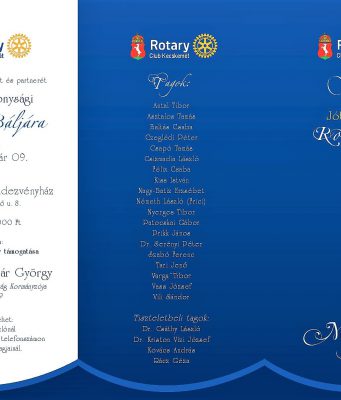 XVII. JÓTÉKONYSÁGI ROTARY BÁL
