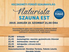 ISMÉT NATURISTA SZAUNAEST A KECSKEMÉTI FÜRDŐBEN!