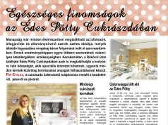 Egészséges finomságok az Édes Pötty Cukrászdában