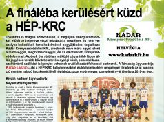 A fináléba kerülésért küzd a HÉP-KRC