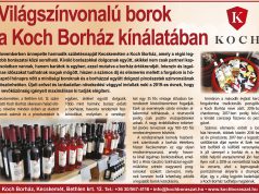 Világszínvonalú borok a Koch Borház kínálatában
